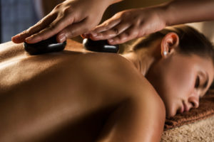 Hot stone therapy